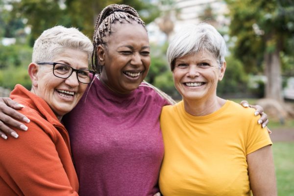 A group of women smiling.